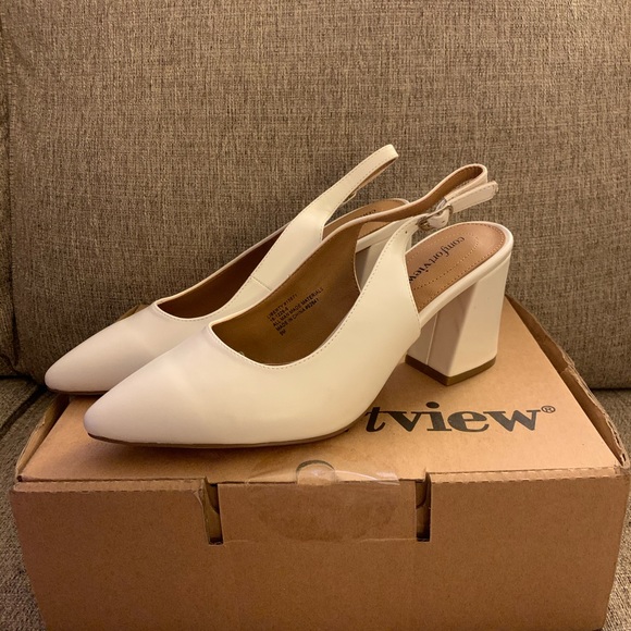 Comfortview white heel - Picture 1 of 5